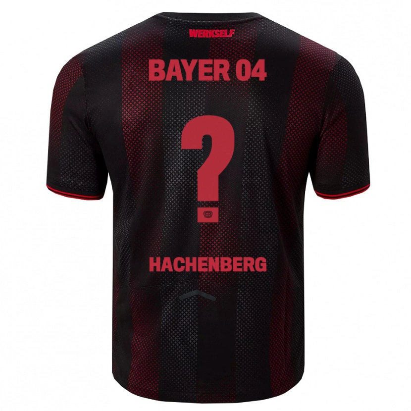 Danxen Dames Merlin Hachenberg #0 Zwart Rood Thuisshirt Thuistenue 2025/26 T-Shirt