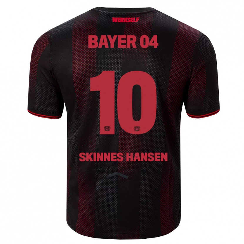 Danxen Dames Synne Skinnes Hansen #10 Zwart Rood Thuisshirt Thuistenue 2025/26 T-Shirt