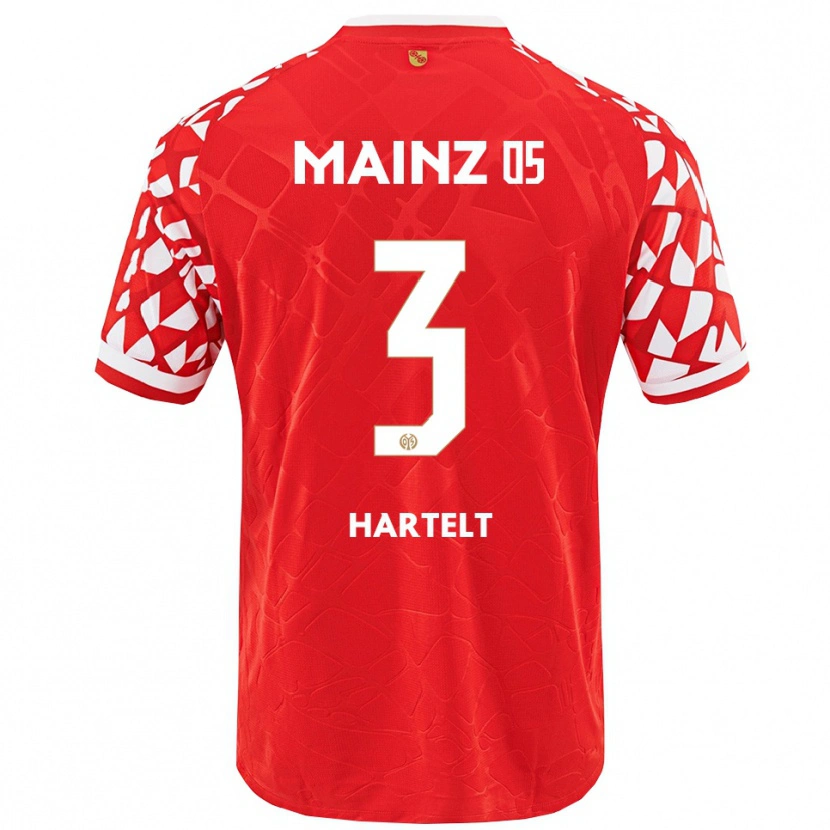 Danxen Dames Toni Hartelt #3 Rood Wit Thuisshirt Thuistenue 2025/26 T-Shirt