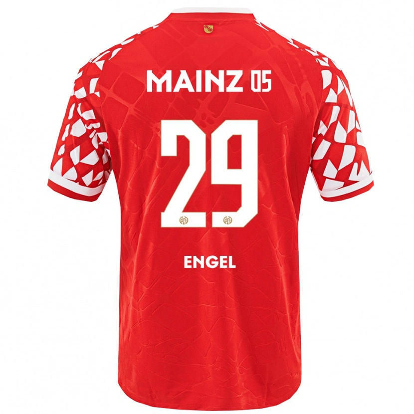 Danxen Dames Fritz Engel #29 Rood Wit Thuisshirt Thuistenue 2025/26 T-Shirt
