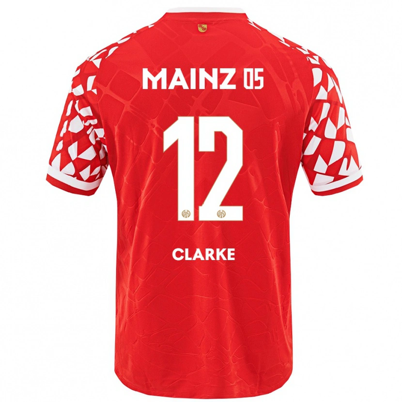 Danxen Dames Sarah Clarke #12 Rood Wit Thuisshirt Thuistenue 2025/26 T-Shirt