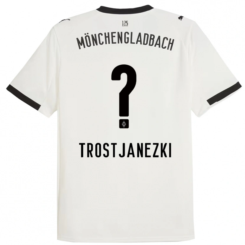 Danxen Dames Noel Trostjanezki #0 Wit Zwart Thuisshirt Thuistenue 2025/26 T-Shirt