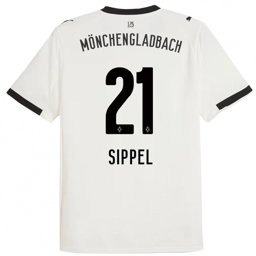 Danxen Dames Tobias Sippel #21 Wit Zwart Thuisshirt Thuistenue 2025/26 T-Shirt
