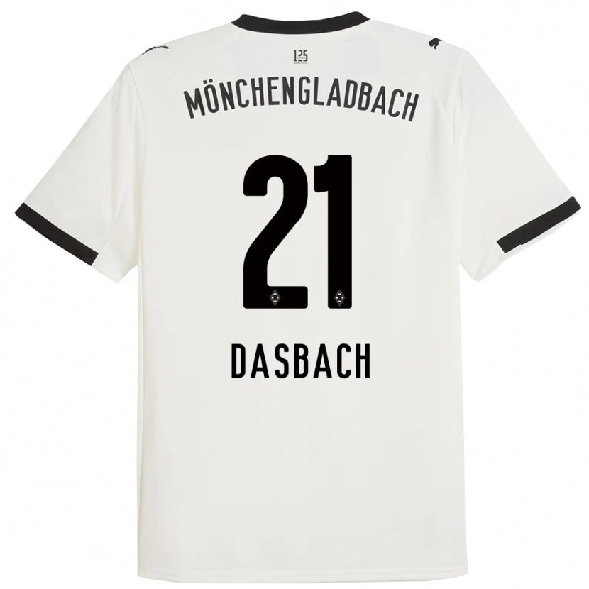 Danxen Dames Yannik Dasbach #21 Wit Zwart Thuisshirt Thuistenue 2025/26 T-Shirt