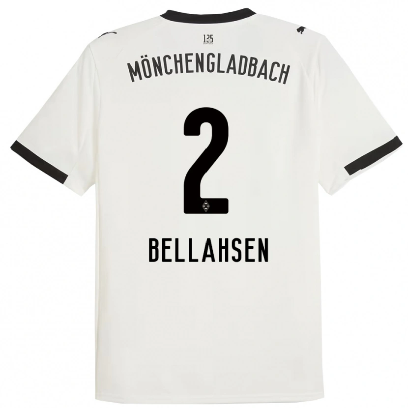 Danxen Dames Joseph Bellahsen #2 Wit Zwart Thuisshirt Thuistenue 2025/26 T-Shirt