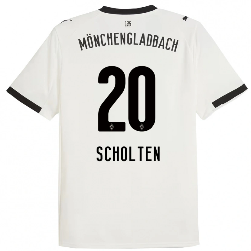 Danxen Dames Kiki Scholten #20 Wit Zwart Thuisshirt Thuistenue 2025/26 T-Shirt