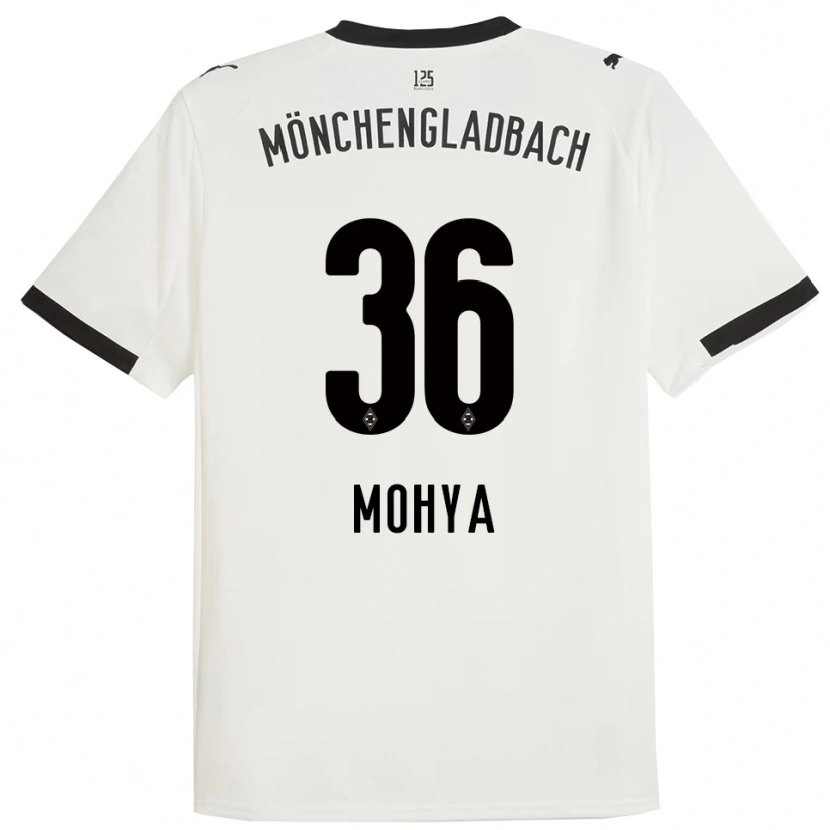 Danxen Dames Wael Mohya #36 Wit Zwart Thuisshirt Thuistenue 2025/26 T-Shirt
