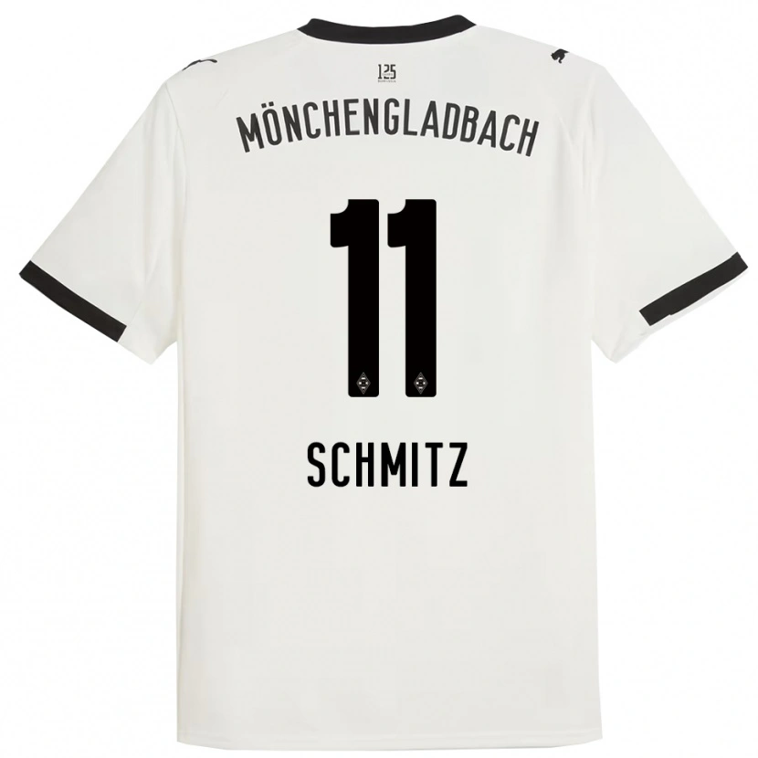 Danxen Dames Louisa Schmitz #11 Wit Zwart Thuisshirt Thuistenue 2025/26 T-Shirt