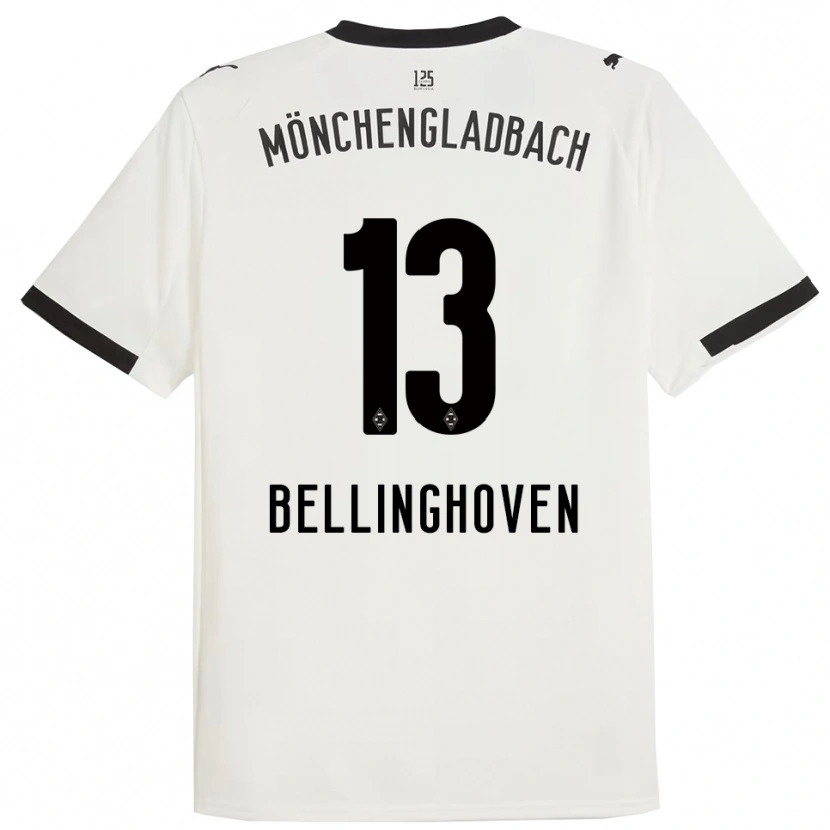 Danxen Dames Christina Bellinghoven #13 Wit Zwart Thuisshirt Thuistenue 2025/26 T-Shirt