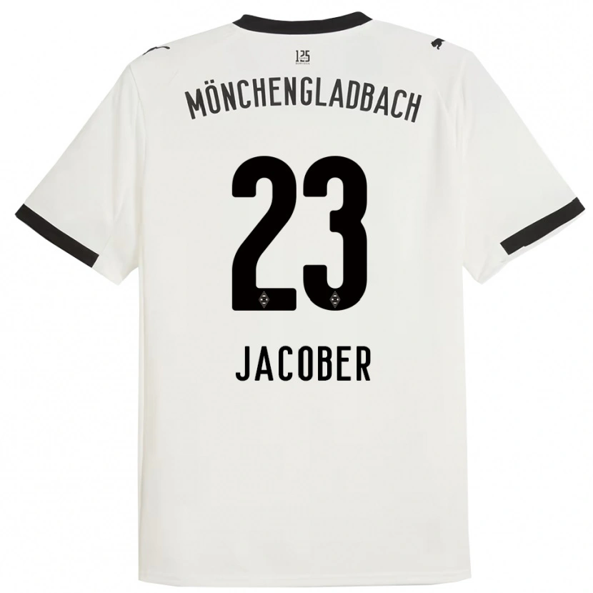 Danxen Dames Magdalena Jacober #23 Wit Zwart Thuisshirt Thuistenue 2025/26 T-Shirt