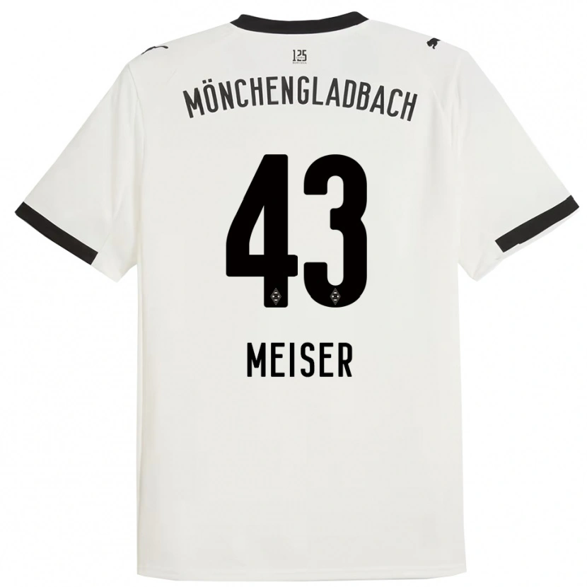 Danxen Dames Tyler Meiser #43 Wit Zwart Thuisshirt Thuistenue 2025/26 T-Shirt