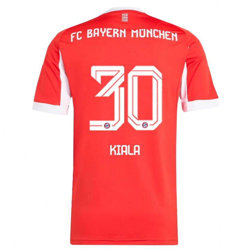 Danxen Dames Cassiano Kiala #30 Wit Rood Thuisshirt Thuistenue 2025/26 T-Shirt
