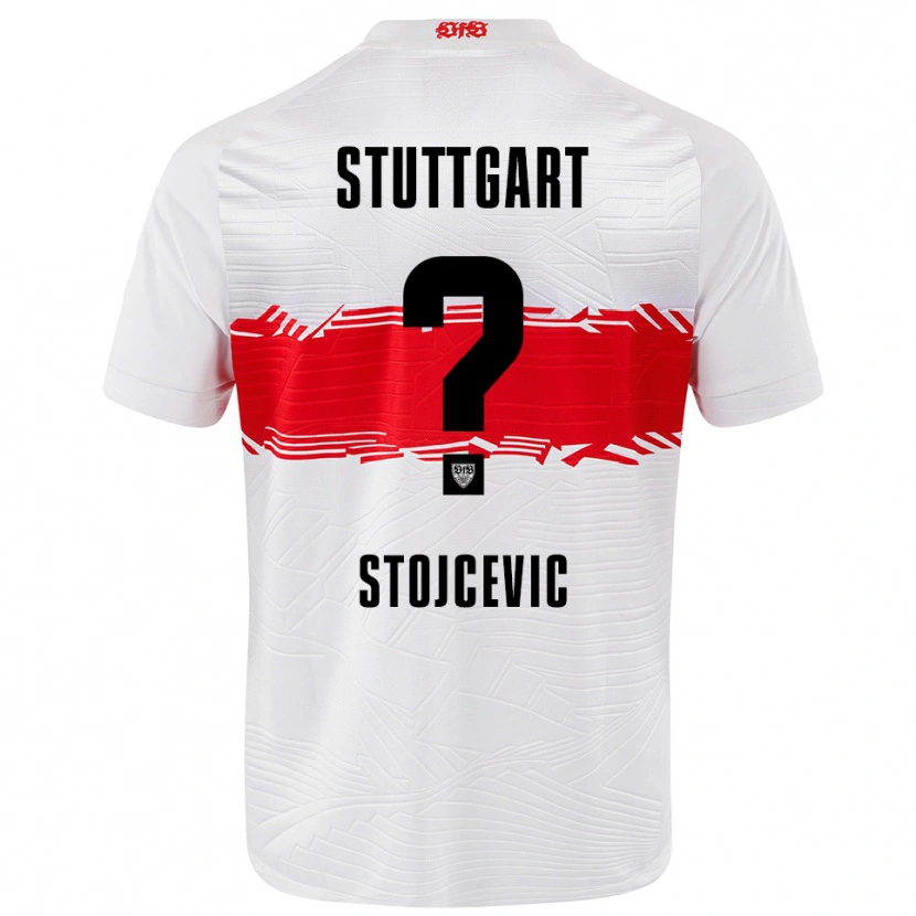 Danxen Dames Martin Stojcevic #0 Wit Rood Thuisshirt Thuistenue 2025/26 T-Shirt