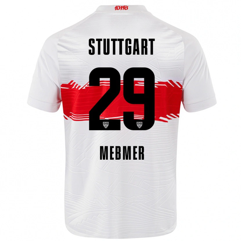 Danxen Dames Meike Meßmer #29 Wit Rood Thuisshirt Thuistenue 2025/26 T-Shirt