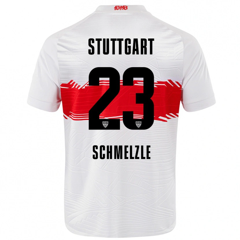 Danxen Dames Marlen Schmelzle #23 Wit Rood Thuisshirt Thuistenue 2025/26 T-Shirt