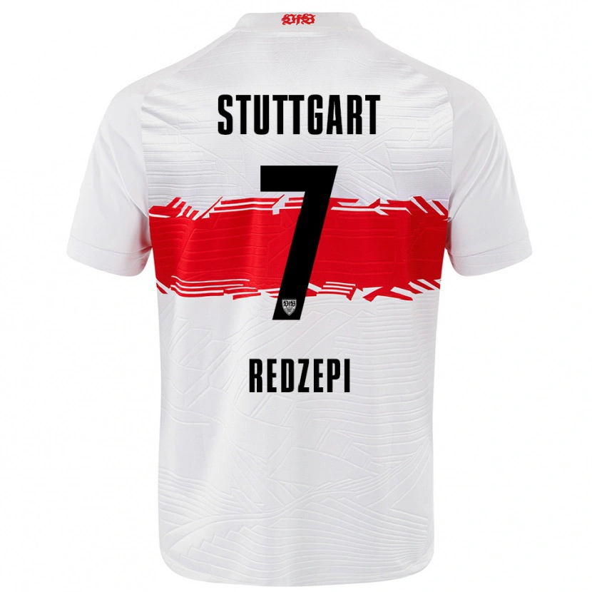 Danxen Dames Dafina Redzepi #7 Wit Rood Thuisshirt Thuistenue 2025/26 T-Shirt