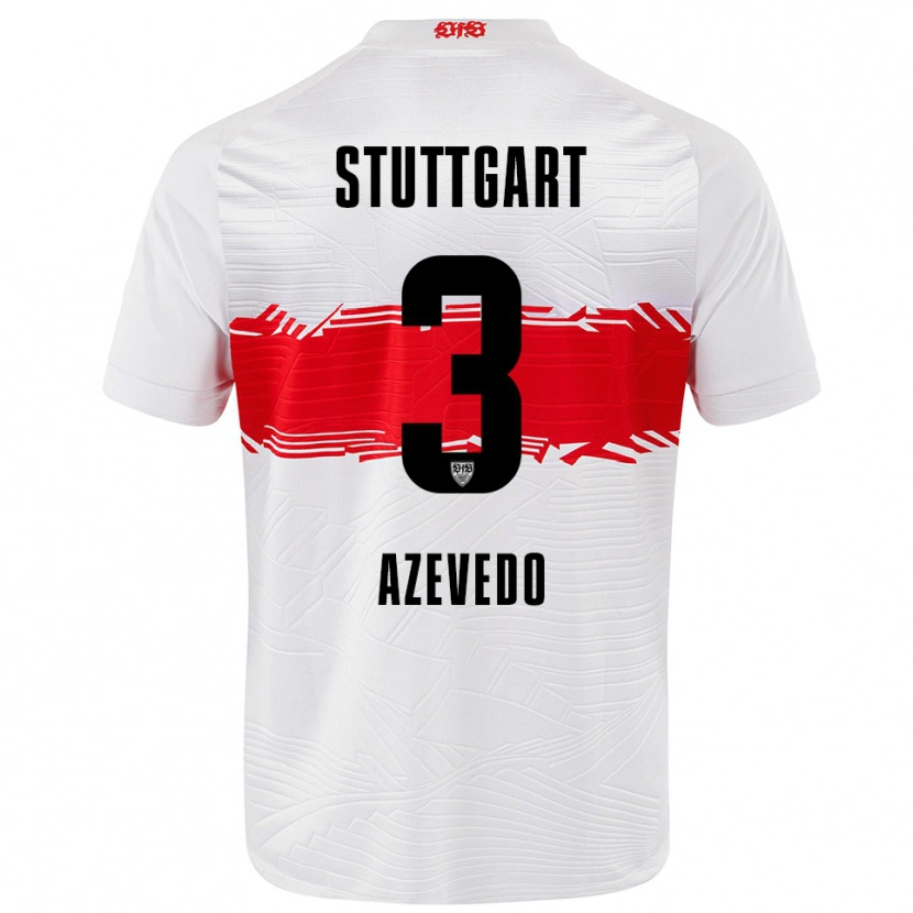 Danxen Dames Alexandre Azevedo #3 Wit Rood Thuisshirt Thuistenue 2025/26 T-Shirt