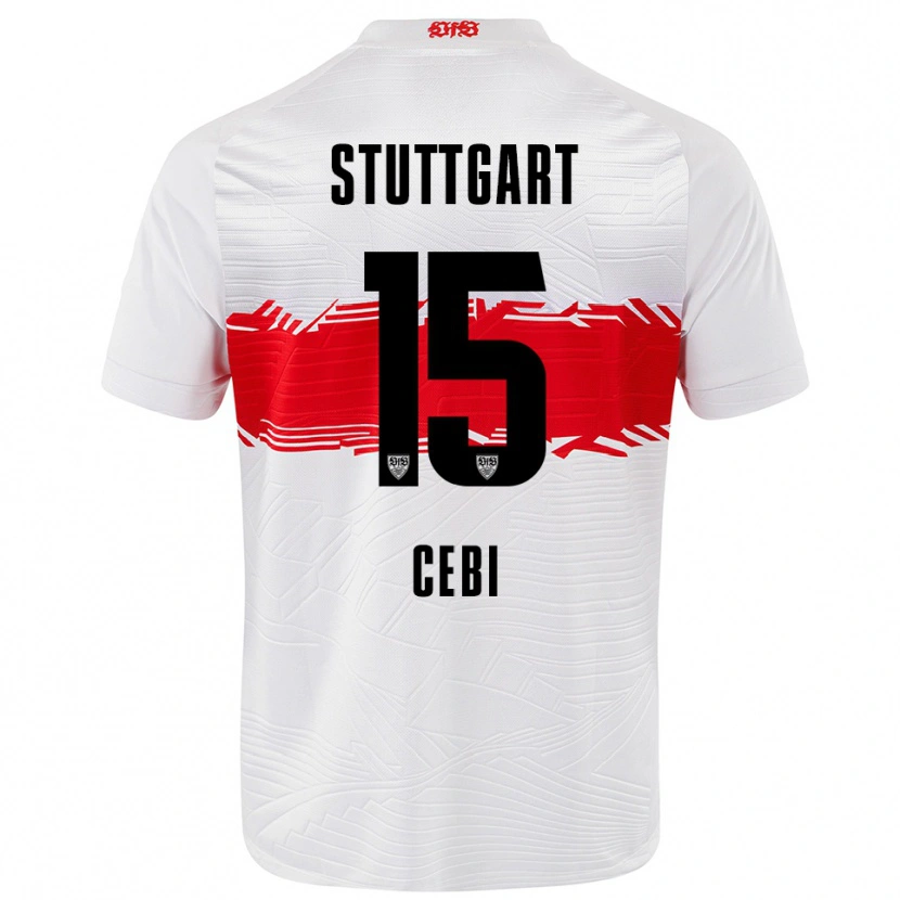 Danxen Dames Ata Cebi #15 Wit Rood Thuisshirt Thuistenue 2025/26 T-Shirt