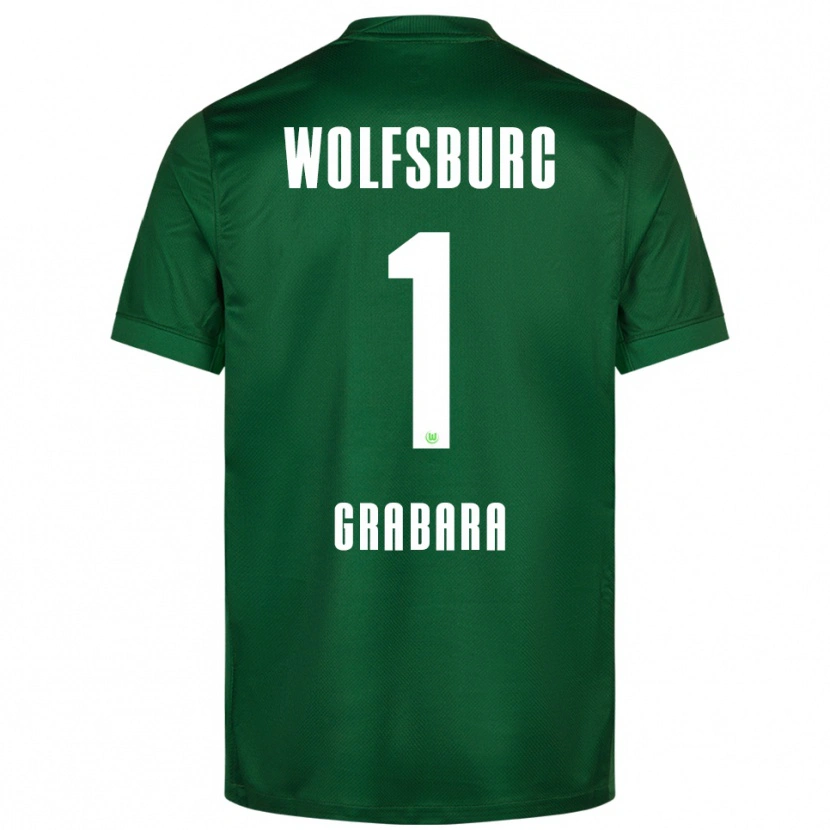 Danxen Dames Kamil Grabara #1 Groen Wit Thuisshirt Thuistenue 2025/26 T-Shirt