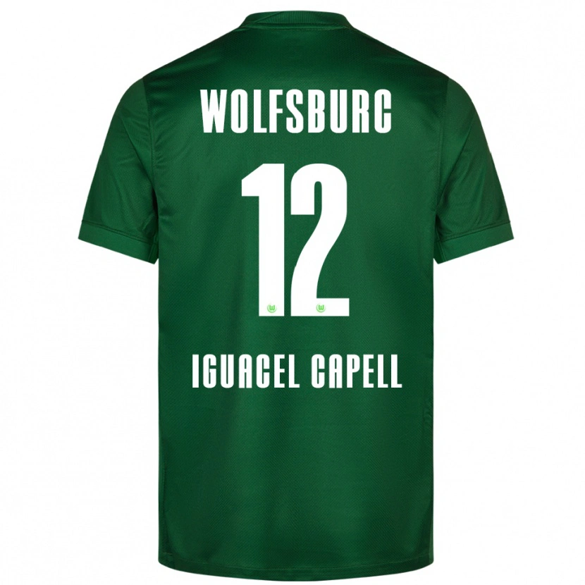 Danxen Dames Diego Iguacel Capell #12 Groen Wit Thuisshirt Thuistenue 2025/26 T-Shirt