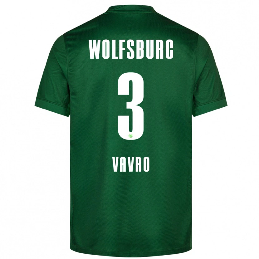 Danxen Dames Denis Vavro #3 Groen Wit Thuisshirt Thuistenue 2025/26 T-Shirt