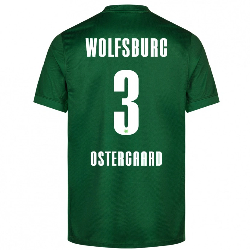 Danxen Dames Christian Östergaard #3 Groen Wit Thuisshirt Thuistenue 2025/26 T-Shirt