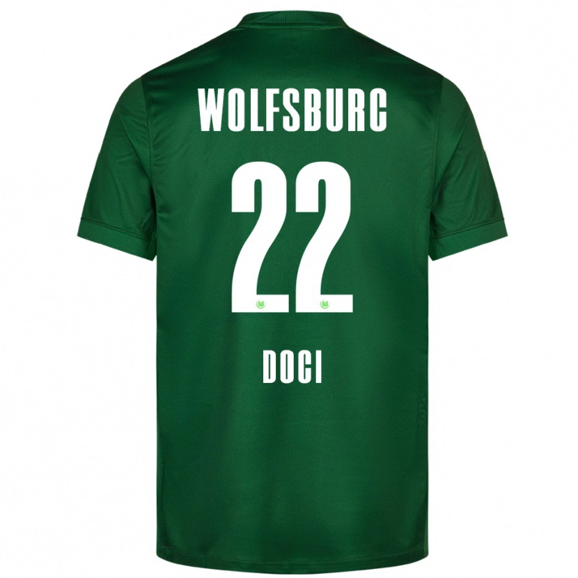 Danxen Dames Adrian Doci #22 Groen Wit Thuisshirt Thuistenue 2025/26 T-Shirt