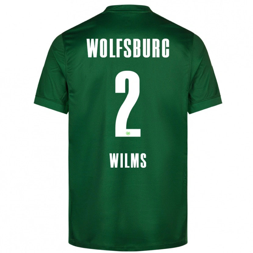 Danxen Dames Lynn Wilms #2 Groen Wit Thuisshirt Thuistenue 2025/26 T-Shirt