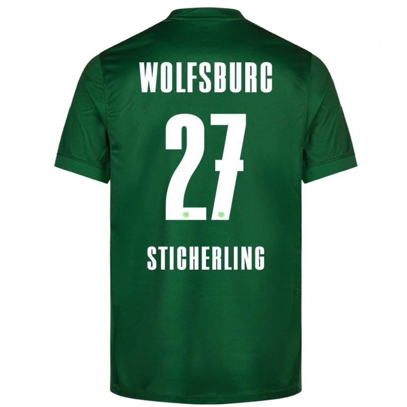 Danxen Dames Carl-Anton Sticherling #27 Groen Wit Thuisshirt Thuistenue 2025/26 T-Shirt