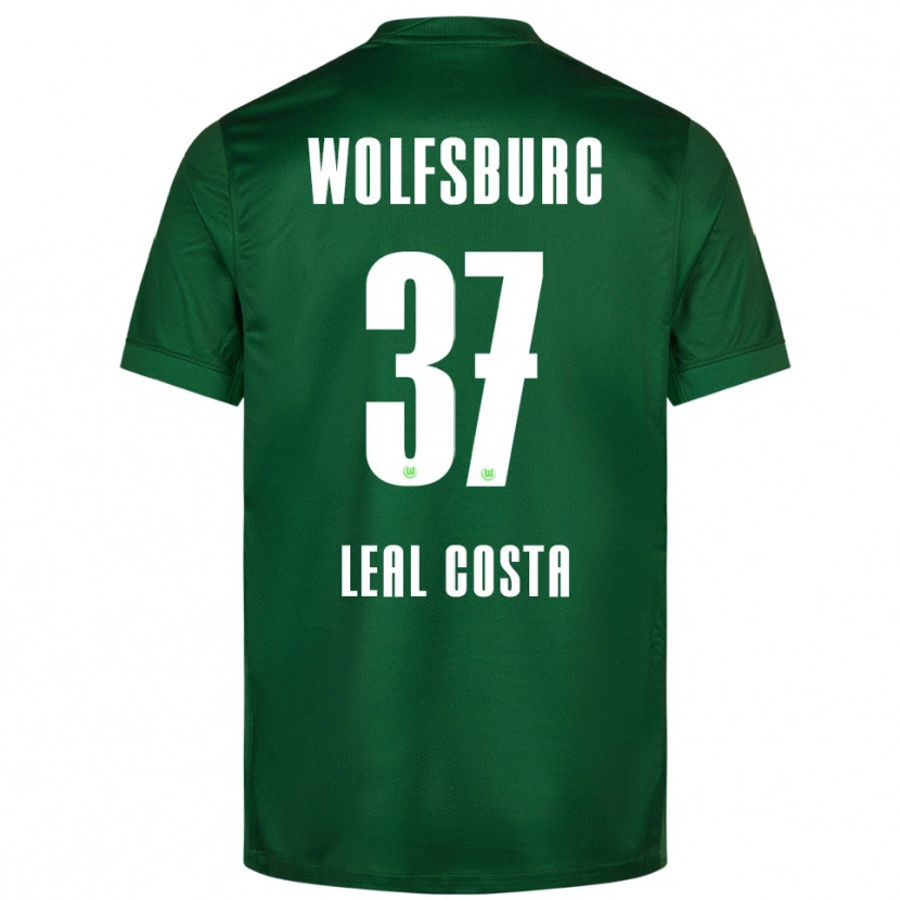 Danxen Dames David Leal Costa #37 Groen Wit Thuisshirt Thuistenue 2025/26 T-Shirt