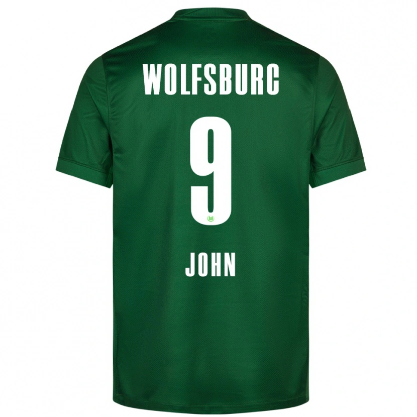Danxen Dames Michael John #9 Groen Wit Thuisshirt Thuistenue 2025/26 T-Shirt