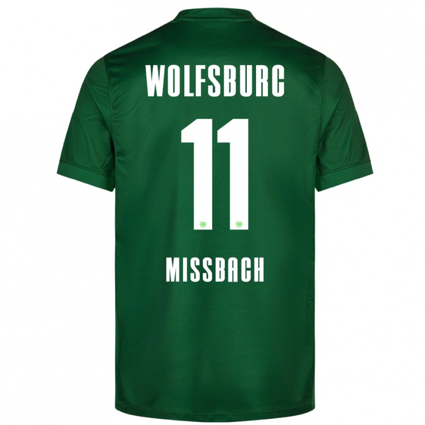 Danxen Dames Jupp Mißbach #11 Groen Wit Thuisshirt Thuistenue 2025/26 T-Shirt