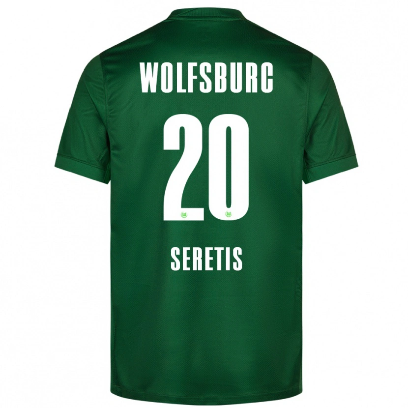Danxen Dames Isaiah Seretis #20 Groen Wit Thuisshirt Thuistenue 2025/26 T-Shirt