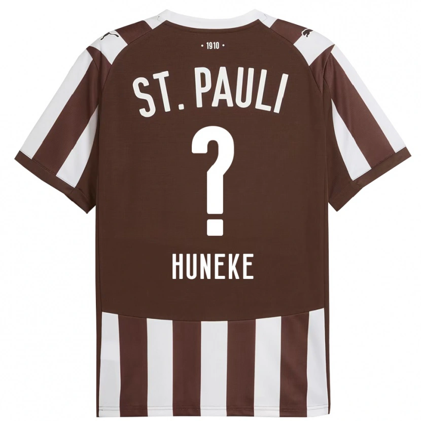 Danxen Dames Marvin Huneke #0 Koffie Wit Thuisshirt Thuistenue 2025/26 T-Shirt