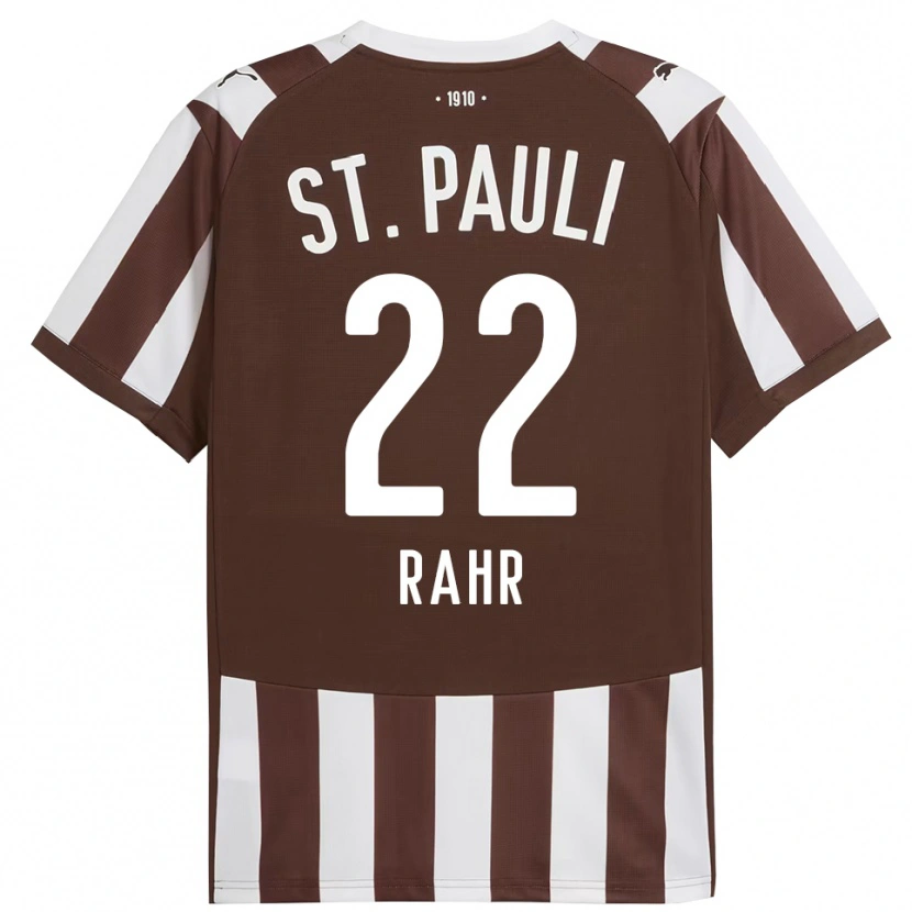 Danxen Dames Calvin Rahr #22 Koffie Wit Thuisshirt Thuistenue 2025/26 T-Shirt