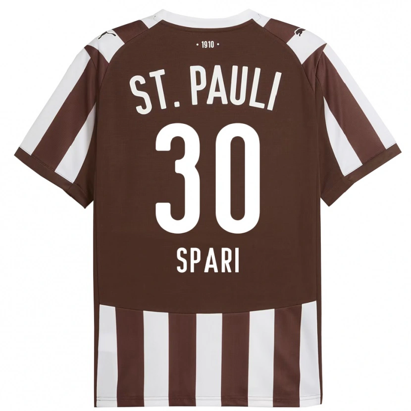 Danxen Dames Simon Spari #30 Koffie Wit Thuisshirt Thuistenue 2025/26 T-Shirt