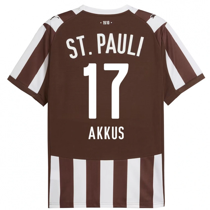 Danxen Dames Özgür Akkus #17 Koffie Wit Thuisshirt Thuistenue 2025/26 T-Shirt