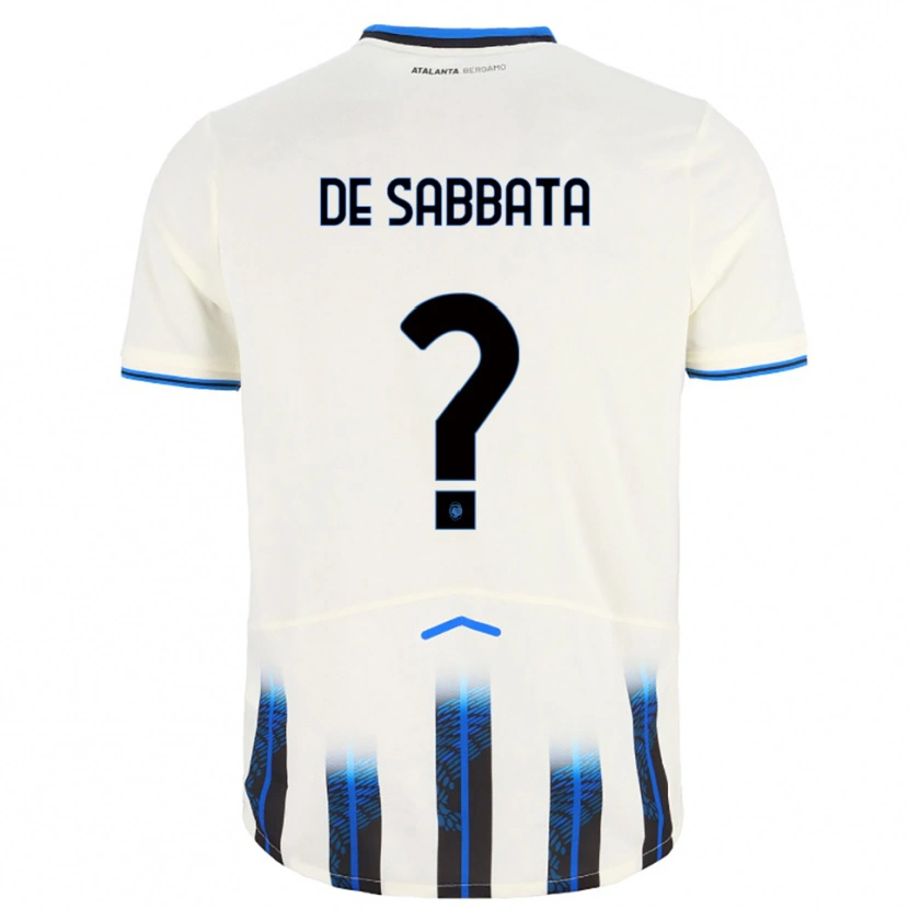 Danxen Dames Nicola De Sabbata #0 Wit Blauw Uitshirt Uittenue 2025/26 T-Shirt