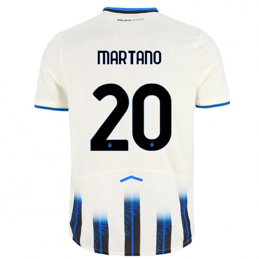 Danxen Dames Aldo Martano #20 Wit Blauw Uitshirt Uittenue 2025/26 T-Shirt
