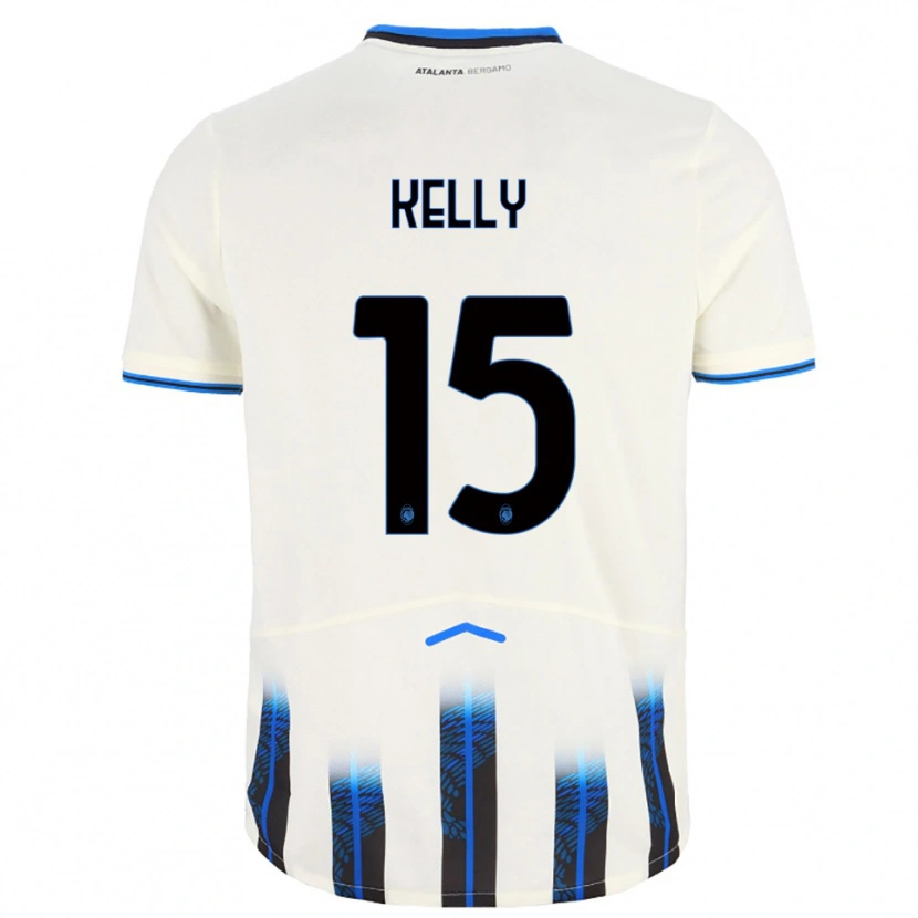 Danxen Dames Maegan Kelly #15 Wit Blauw Uitshirt Uittenue 2025/26 T-Shirt