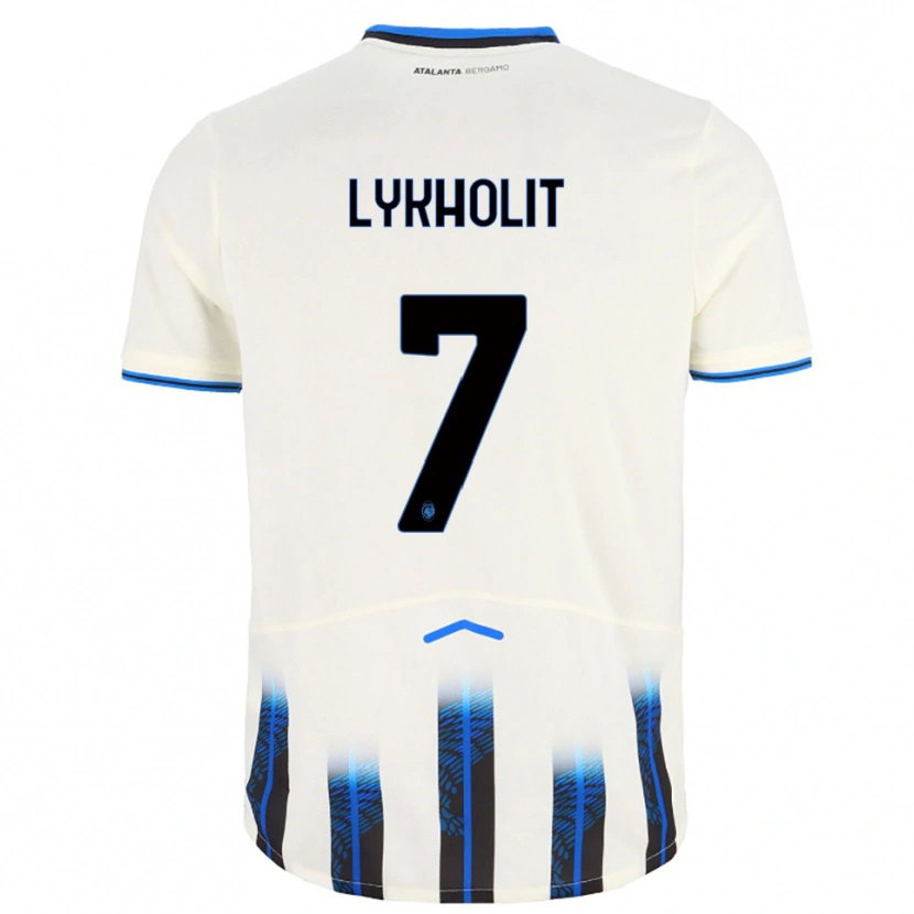 Danxen Dames Ivan Lykholit #7 Wit Blauw Uitshirt Uittenue 2025/26 T-Shirt