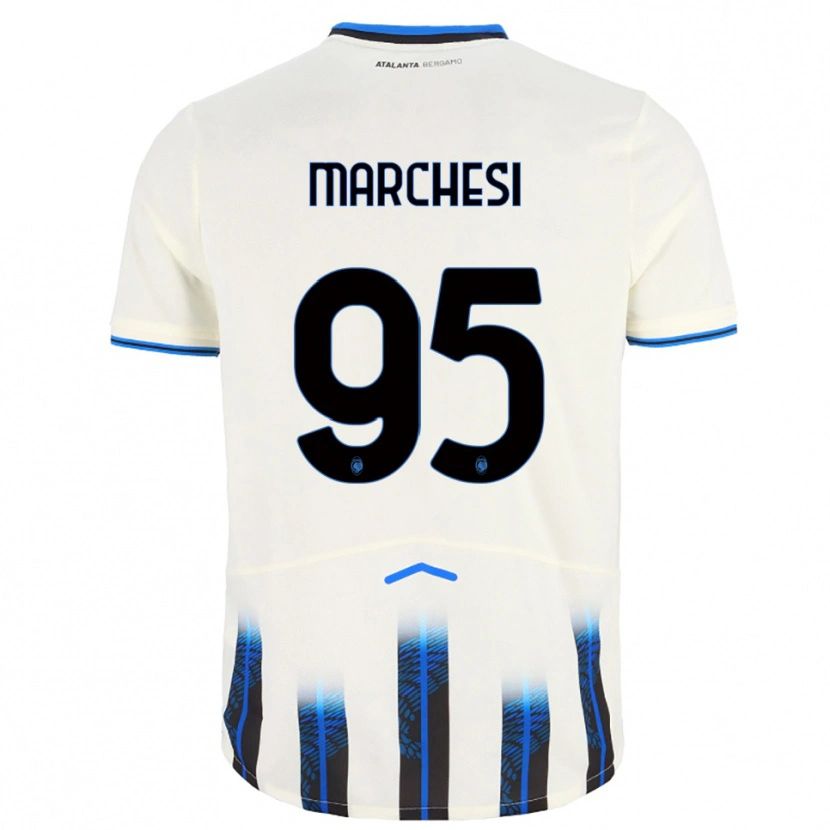 Danxen Dames Silvia Marchesi #95 Wit Blauw Uitshirt Uittenue 2025/26 T-Shirt