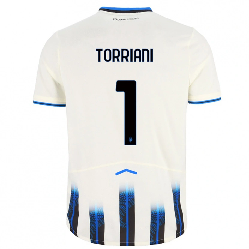 Danxen Dames Andrea Torriani #1 Wit Blauw Uitshirt Uittenue 2025/26 T-Shirt