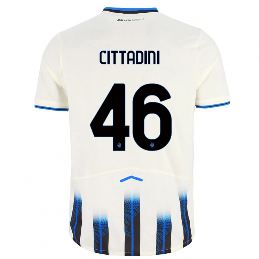 Danxen Dames Giorgio Cittadini #46 Wit Blauw Uitshirt Uittenue 2025/26 T-Shirt