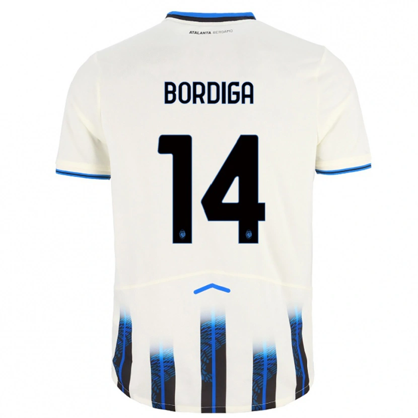 Danxen Dames Michele Bordiga #14 Wit Blauw Uitshirt Uittenue 2025/26 T-Shirt