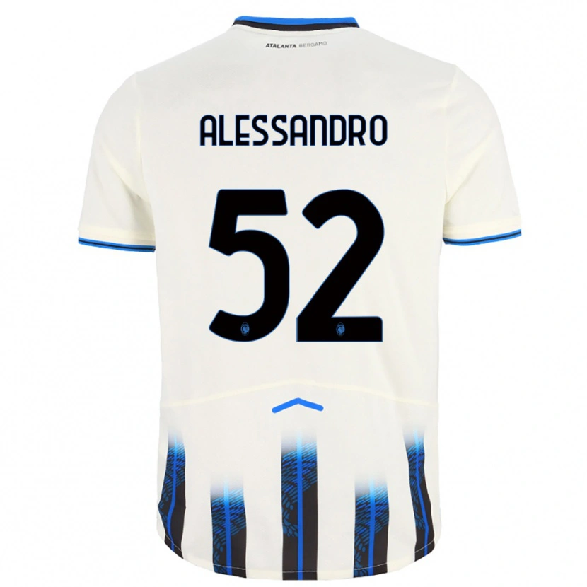 Danxen Dames Alessandro Rinaldi #52 Wit Blauw Uitshirt Uittenue 2025/26 T-Shirt