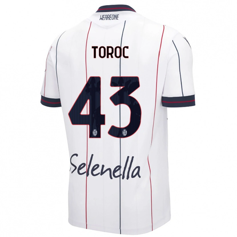 Danxen Dames Andrei Toroc #43 Wit Koningsblauw Uitshirt Uittenue 2025/26 T-Shirt