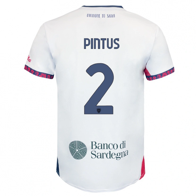 Danxen Dames Nicola Pintus #2 Wit Marineblauw Rood Uitshirt Uittenue 2025/26 T-Shirt