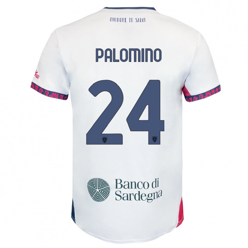 Danxen Dames Jose Luis Palomino #24 Wit Marineblauw Rood Uitshirt Uittenue 2025/26 T-Shirt
