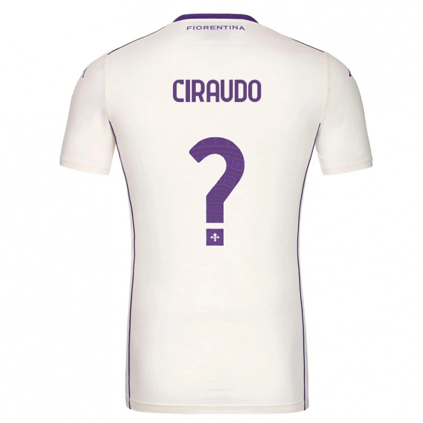 Danxen Dames Alessio Ciraudo #0 Wit Paars Rood Uitshirt Uittenue 2025/26 T-Shirt